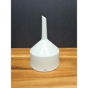 Vtg Coors USA 3 B-5Porcelain Buchner Funnel White Glazed Filter Strainer EUC